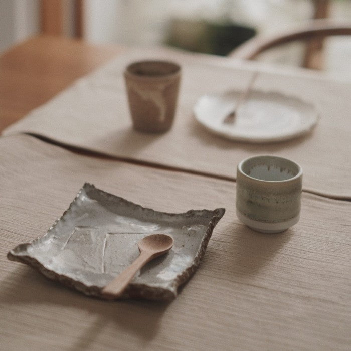 Wooden Texture Napkin / Placemat - Natural Cotton