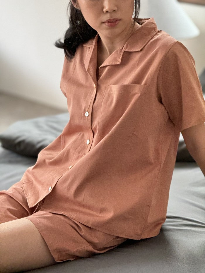 Sateen Weave Egyptian Cotton Pajamas Set - 100% ELS Cotton