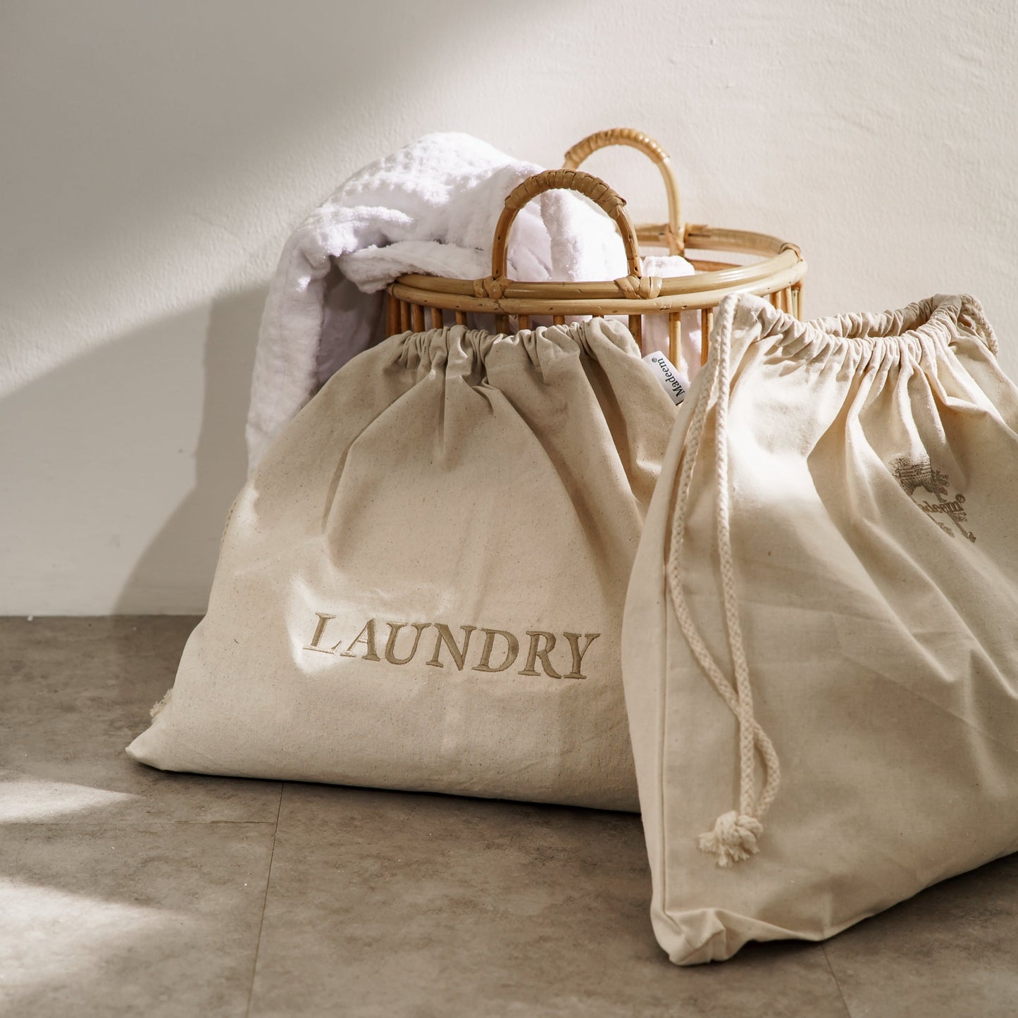 Laundry Bag - Natural Cotton